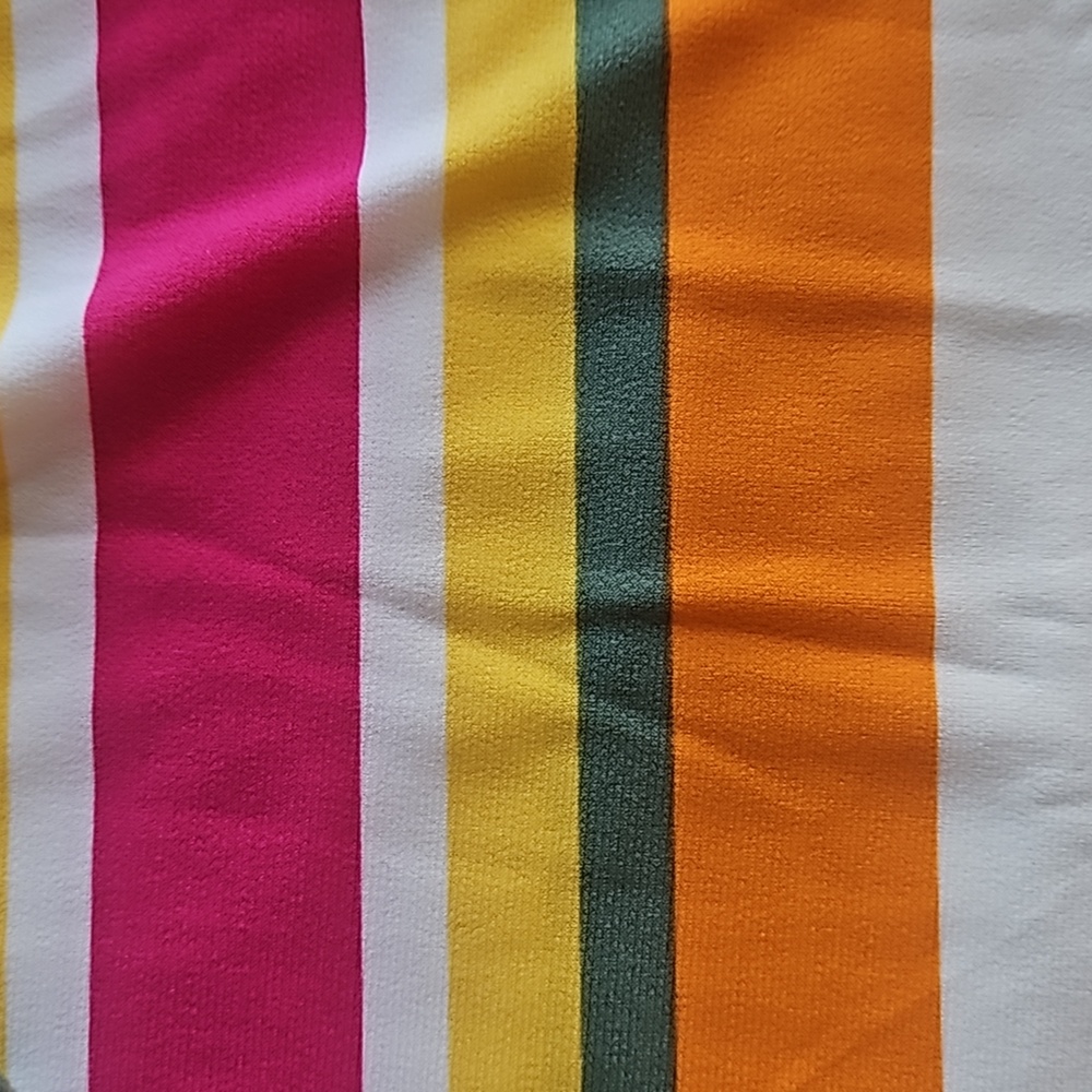 Avon Studio 1886 bright stretchy multicolor striped tank top mini dress S/M NWOT - Picture 4 of 7
